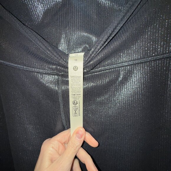 Lululemon Align High-Rise Ribbed Pant 28" in Shine SZ 10 - Picture 4 of 5